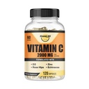 Βιταμίνη C 2000MG, Ψευδάργυρος 40 mg, Βιταμίνη D3 5000 IU, Echinacea Extract, Τριαντάφυλλο, Ανοσοποιητική Υποστήριξη για Ενήλικες & Παιδιά, Ανοσοποιητικό Αναμνηστικό,120 Καπάκια Vegan, 60 Ημέρα Προμήθεια, Μη ΓΤΟ, Χωρίς Φίλτρο