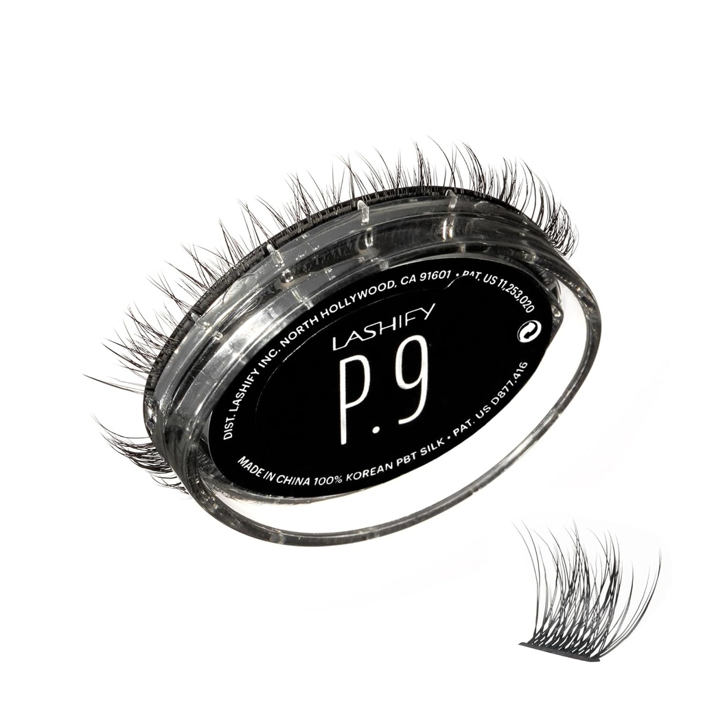 Lashify Plushy 9mm Gossamer Lashes σε μαύρο, εύκολο DIY False Lashes για ένα πορώδες, αλλά ακόμα φυσικό βλέμμα