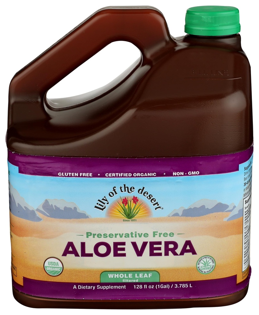 Lily of the Desert Aloe Vera Gel, Whole Leaf, Φιλτράρεται, 1 κόμης