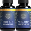 Primal Harvest 2 Pack, Primal Sleep, 120 κάψουλες με Valerian Root, L-Tryptophan, GABA, Χαμομήλι, και Μελατονίνη 3mg