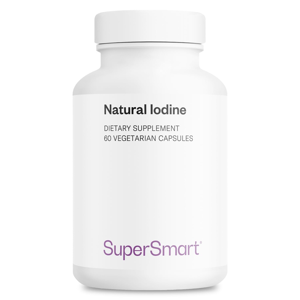 SuperSmart - Φυσικό ιώδιο 1000mg ανά ημέρα (Patented & High Strength) - Pure Sea Kelp Iodine Supplement - 650ppm Iodine 