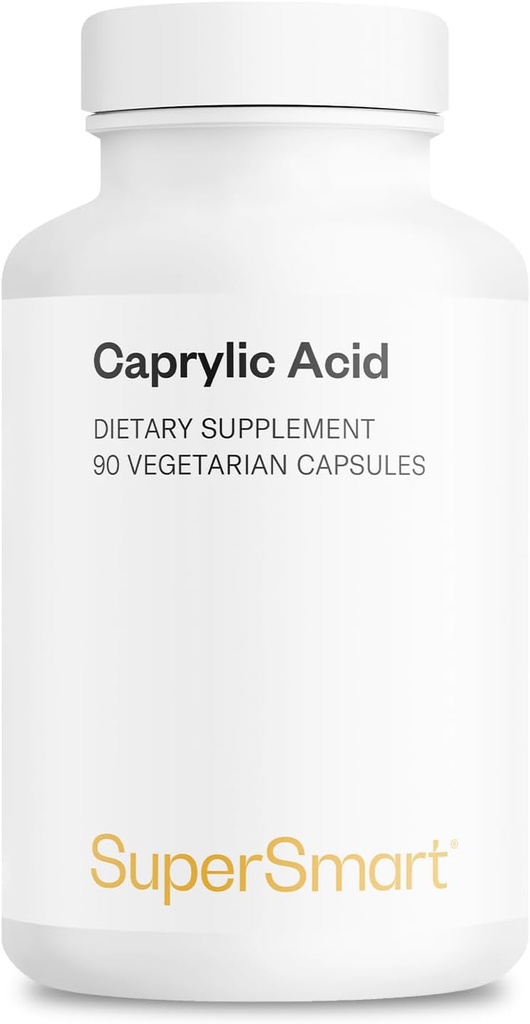 Supersmart Caprylic Acid Supplement 1350mg ανά ημέρα (από MCT Oil) - Τριγλυκερίδια μεσαίου Chain Κορεσμένα Λιπαρά Οξέα - Οκτανοϊκό Οξύ 