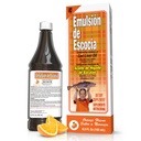 OEMELSION DE ESCOCIA Cod Liver Oil, Orange Flavor, 6.5 fl oz (1 Pack) – Fish Oil with Vitamins A, D, E, B1, Omega-3 for Immune and Bone Health, Kids & Adults