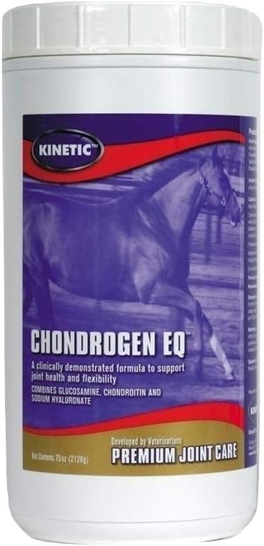 Kinetic Technologies 044022 Chondrogen Eq Κόνις για τις αρθρώσεις ίππων Molasses (150 δόση), 75 oz