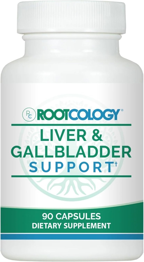 Rootcology by Dr. Izabella Wentz | Liver & Gallbladder Support with Milk Thistle, Artichoke Leaf & Beet | 90 Capsules