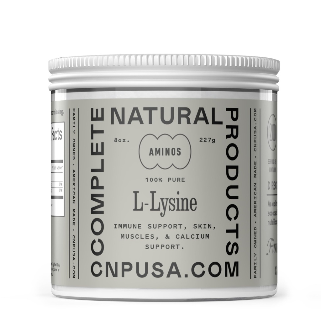 L-Lysine συμπλήρωμα σκόνης - Μαζική L-Lysine 8oz, 200 εξυπηρετούν