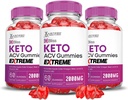 Justified Laboratories (3 Pack Bliss Keto ACV Gummies Extreme 2000MG Bliss Keto Gummies Apple Cider Vinegar Formulated with Pomegranate Beet Juice Powder B12 Vegan Non GMO 180 Gummys
