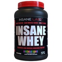 Insane Labz Insane Whey, 100% πρωτεΐνη ορού ορού μυός, BCAA Amino Προφίλ, Μαζική Κεραυνός, Αντικατάσταση γεύματος (Κρέμα Birthday, 30 εξυπηρετούν)