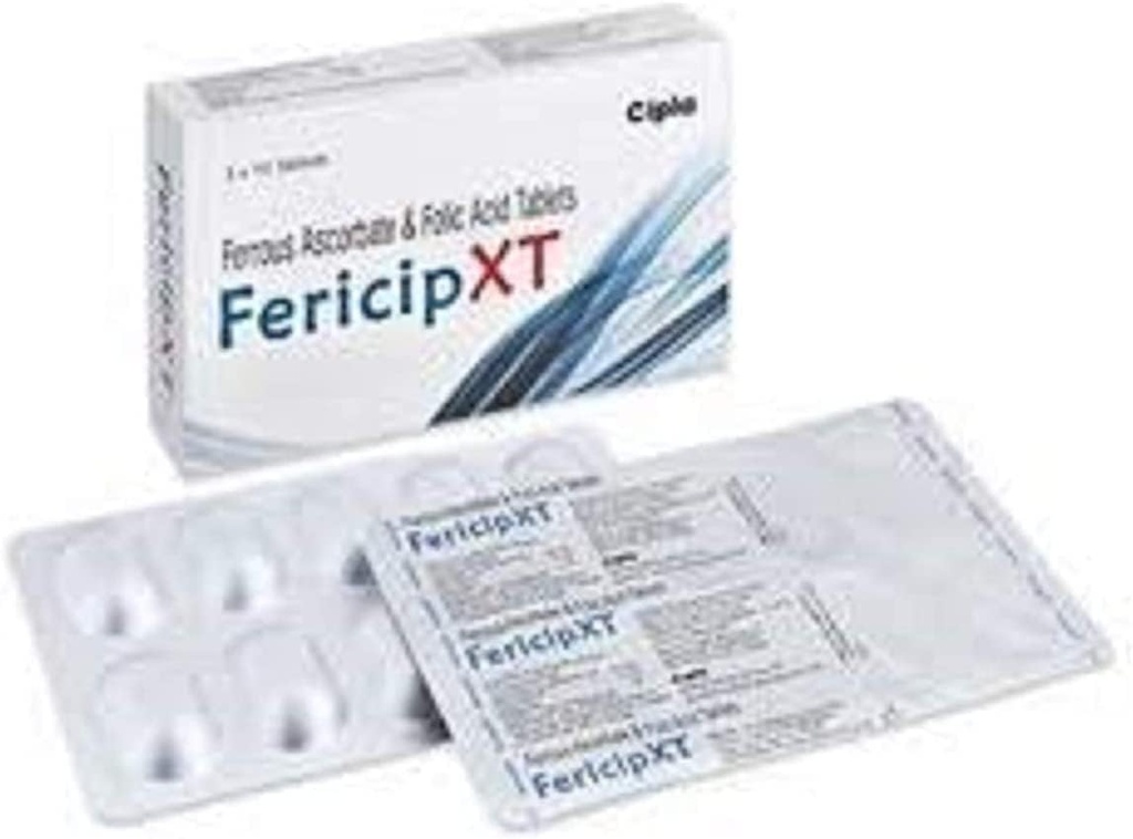 Γενόσημο Pub Fericip- xt Σιδήρου Ασκορβικό και Φολικό οξύ 30 δισκία