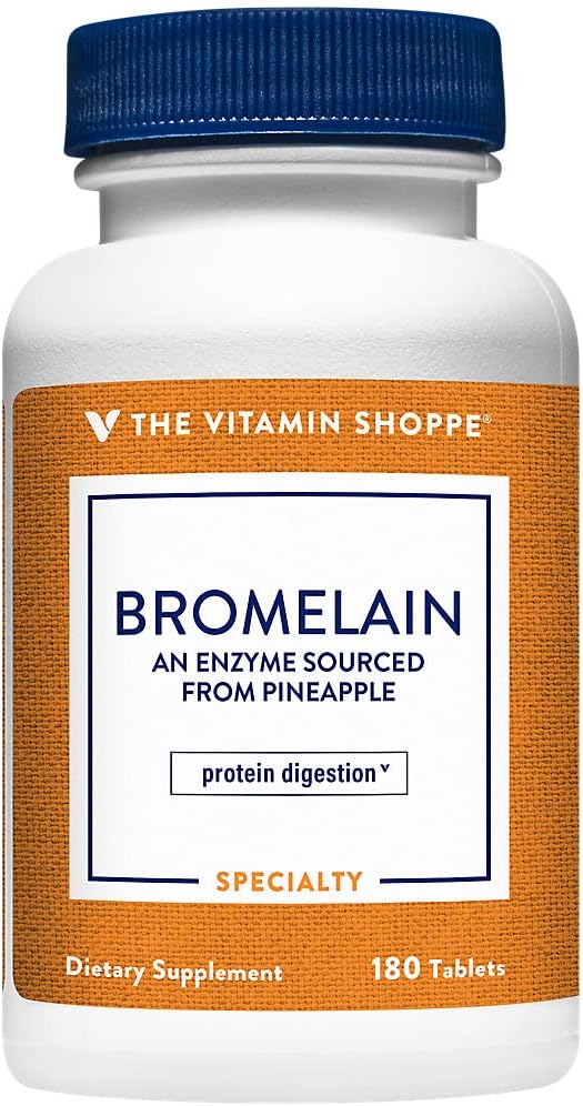Η βιταμίνη Shoppe Bromelain 500MG & 2.000 GDU, υποστηρίζει την πρωτεϊνική πέψη & απορρόφηση, ένζυμο που προέρχεται από ανανά (180 δισκία)