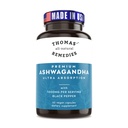 Thomas' all-natural Remedies Organic Ashwagandha συμπλήρωμα υποστήριξης στρες, Mood & Energy Support, Pure Ashwagandha 1000mg, Ultra Απορρόφηση με μαύρο πιπέρι, Vegan, Χωρίς πληρώματα
