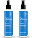 Pure Magnesium Oil Spray – 8oz (2-Pack) – USP Βαθμός – Λάδι μαγνησίου για τα πόδια, το σώμα, τους μυς και τα πόδια Cramps – Επίκαιρο γλυκινικό μαγνήσιο, Aceite de Magnesio, οργανικό χλωριούχο μαγνήσιο – Κατασκευασμένο στις ΗΠΑ