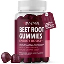 Gummies ρίζας τεύτλων με COQ10 & Ρόδι - Συμπλήρωμα νιτρικού οξειδίου για άνδρες και γυναίκες - Beetroot για αντοχή, απόδοση, ανάκτηση - Vegan, μη-GMO, χωρίς γλουτένη - μικτή γεύση μούρου, 120 Count