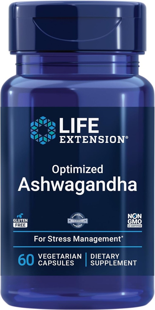 Life Extension Creatine Capsules and Optimized Ashwagandha - 120 and 60 Capsules