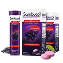 Sambucol Black Elderberry Tablets με Βιταμίνη C & Ψευδάργυρο - συμπλήρωμα ανοσοποιητικής υποστήριξης, Black Elderberry με ψευδάργυρο και βιταμίνη C Αναβράζοντα δισκία, Υψηλά Αντιοξειδωτικά, Ποτά Fizes- 30 Count