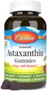Carlson - Ασταξανθίνη Gummies, με Βιταμίνη C, Ανοσολογική Υποστήριξη, Αντιοξειδωτικό, Υγεία της Καρδιάς, Μη ΓΤΟ, Γεύσεις κερασιού, 90 Χορτοφαγικά Gummies