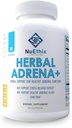 NuEthix Formulations Herbal Adrena+, Συμπληρώματα υποστήριξης Adrenal για γυναίκες & άνδρες, Cortisol Υποστήριξη, Βελτίωση των επιπέδων ενέργειας & Mood, Περιλαμβάνει Cordyceps & Ashwagandha, μη GMO, Χωρίς γλουτένη, 30 υπηρεσίες