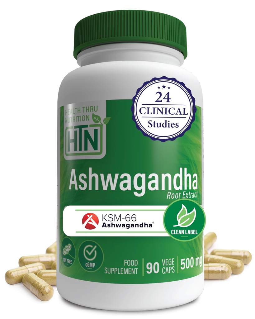 Health Thru Nutrition Ashwagandha 500mg KSM-66® 90 Κάψουλες 