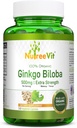 NutreeVit Ginkgo Biloba Βότανο συμπλήρωμα κάψουλες (240 κόμης)