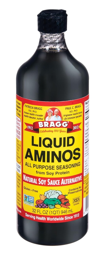 Bragg Amino Πρωτεΐνη συμπυκνωμένο, υγρό, 32 ουγγιά (πακέτο των 12)