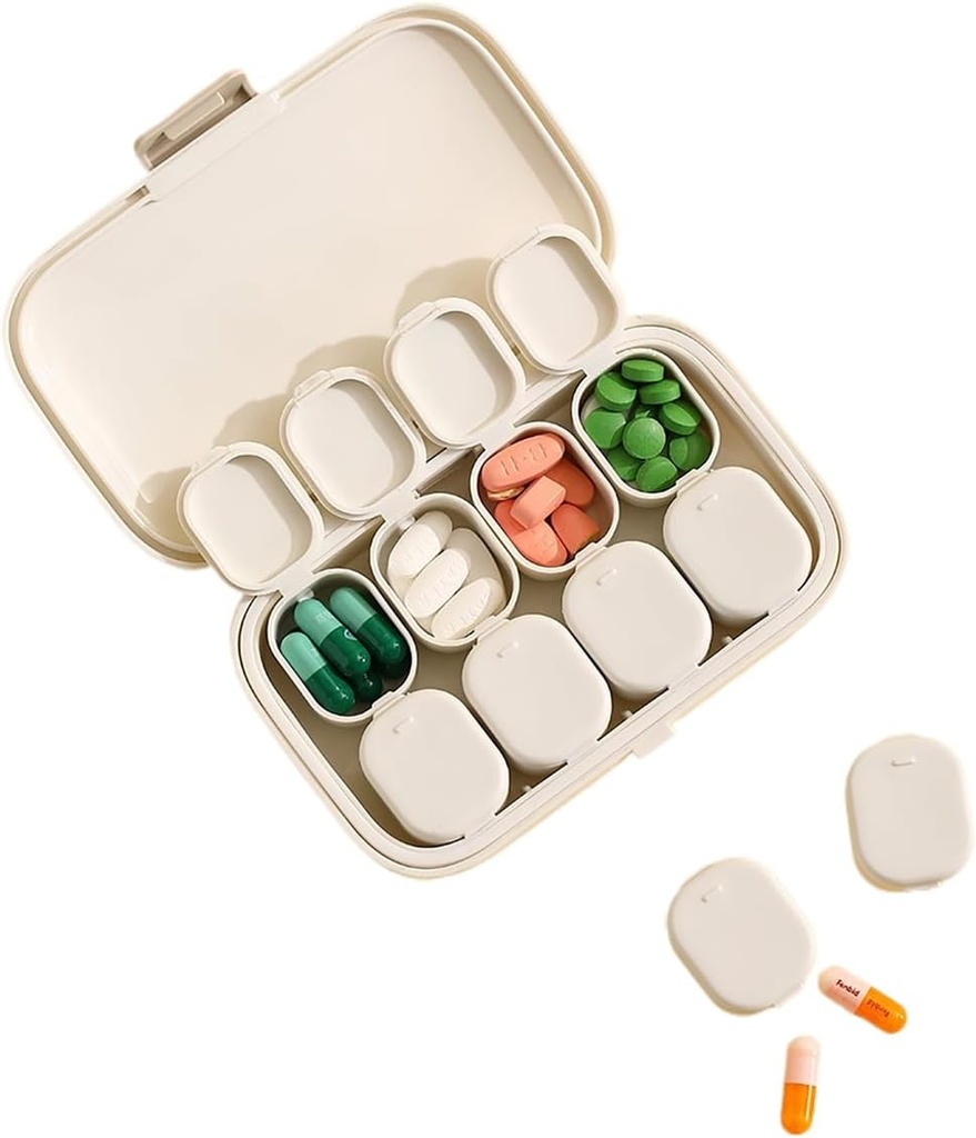 Kawaii Pill Box Travel Portable Small Medicine Box Daily Medicine Case Pill Organizer Pills Container
