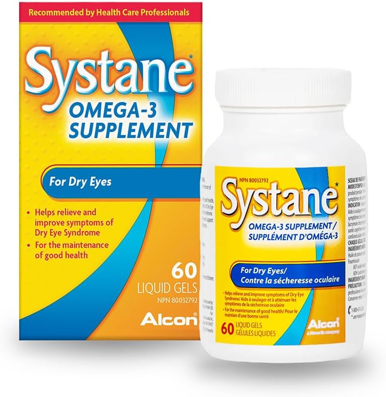 Alcon Systane Βιταμίνη Ωμέγα-3 υγιή δάκρυα 60 Softgel
