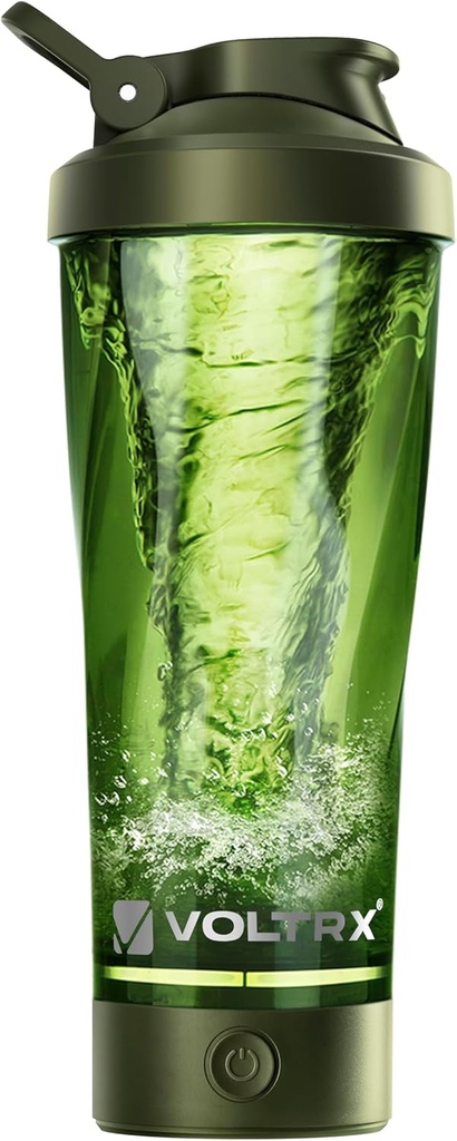 VOLTRX Premium Ηλεκτρικός αναδευτήρας πρωτεΐνης μπουκάλι, Κατασκευασμένο με Tritan - BPA Free - 24 oz Vortex Φορητό Mixer Cup/USB Επαναφορτιζόμενες κύπελλα αναδευτήρα για ανακινήσεις πρωτεϊνών