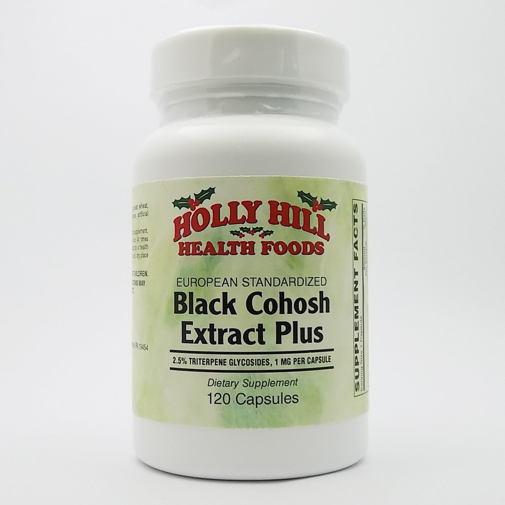 Holly Hill Health Foods, European Standardized Black Cohosh Extract Plus, 120 κάψουλες