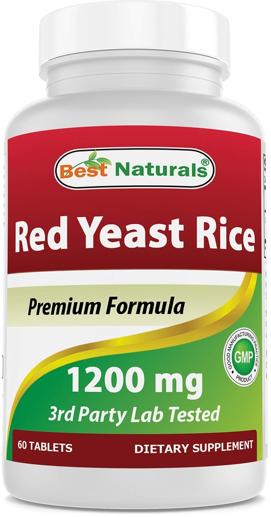Best Naturals Red Yeast Rice 1200 Mg 60 δισκία (Citrinin Free)