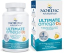 Nordic Naturals Ultimate Omega-D3, Lemon Flavor - 60 Soft Gels - 1280 mg Omega-3 + 1000 IU Βιταμίνη D3 - EPA & DHA - Προάγει τον εγκέφαλο, την καρδιά, & την ανοσοποιητική υγεία - 30 Υπηρεσίες