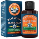 Ξύπνιο Call Beard Jelly - Caffeine Growth Oil με Παρθένο Πράσινο Λάδι καφέ & μέντας, Φυσικό Πάχος και Ενυδατικό (3.1oz, Original Spice)