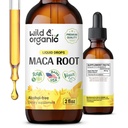 Wild & Organic Maca Root Drops for Women & Men - Mood, Focus, Active Lifestyle - Pervian Maca Supplement - Vegan, Sugar & Alcohol-Free Βάμμα - 2 fl oz