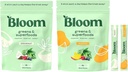 Bloom Διατροφή Super Greens Σκόνη Stuffer Stick Packs Bundle - Μάνγκο & καρύδα