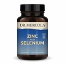 Dr. Mercola Zinc Plus Selenium - Mineral Blend Supplement - για ανοσοποιητική, εγκεφαλική και αναπνευστική υποστήριξη - Περιέχει γλυκινικό ψευδάργυρο Χηλικό & χαλκό - GMO-free & Gluten-free - 30 κάψουλες (30 σερβίτσια)