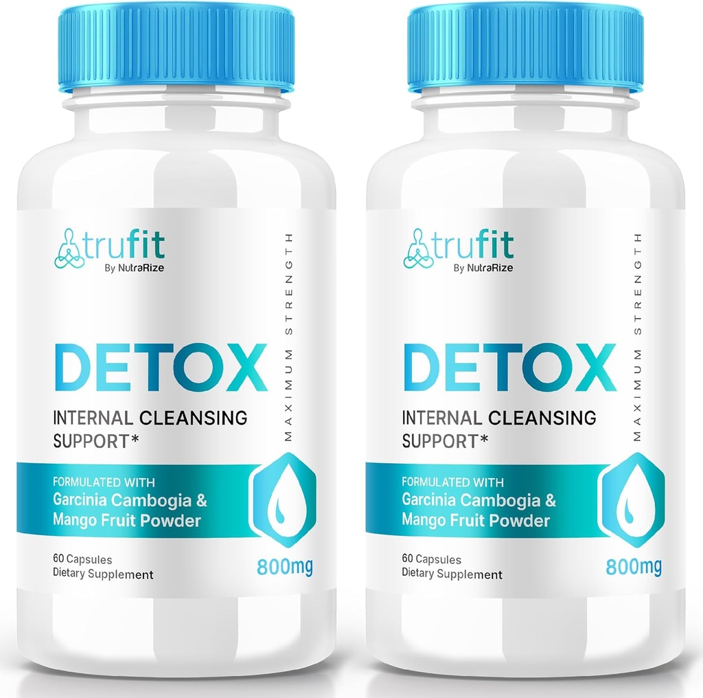 (2 Πακέτο) χάπια TRUFlT Detox, κάψουλες TRUFlT Keto - Προηγμένη Φόρμουλα για την υποστήριξη του εσωτερικού καθαρισμού, συμπλήρωμα TRU-FlT Keto ACV, Βιταμίνες Keto, Διατροφή TRUFlT, σκόνη TRU FlT (120 κάψουλες)