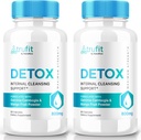 (2 Πακέτο) χάπια TRUFlT Detox, κάψουλες TRUFlT Keto - Προηγμένη Φόρμουλα για την υποστήριξη του εσωτερικού καθαρισμού, συμπλήρωμα TRU-FlT Keto ACV, Βιταμίνες Keto, Διατροφή TRUFlT, σκόνη TRU FlT (120 κάψουλες)