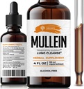 SIRUNES Mullein Leaf Verbascum Thapsus Dietary Supplement - Προώθηση του πνεύμονα, αναπνευστικό (Mullein 4Fl Oz)