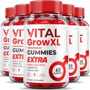 (5 Pack) Vital Grow XL Gummies - Μέγιστη δύναμη Φόρμουλα - Vial Grow XL Extreme Strength Formula, Vital Grow XL Κριτικές, Γενική Ημερήσια Υποστήριξη Υγείας 1000mg Μέγιστο συμπλήρωμα ευεξίας (300 Gummies)
