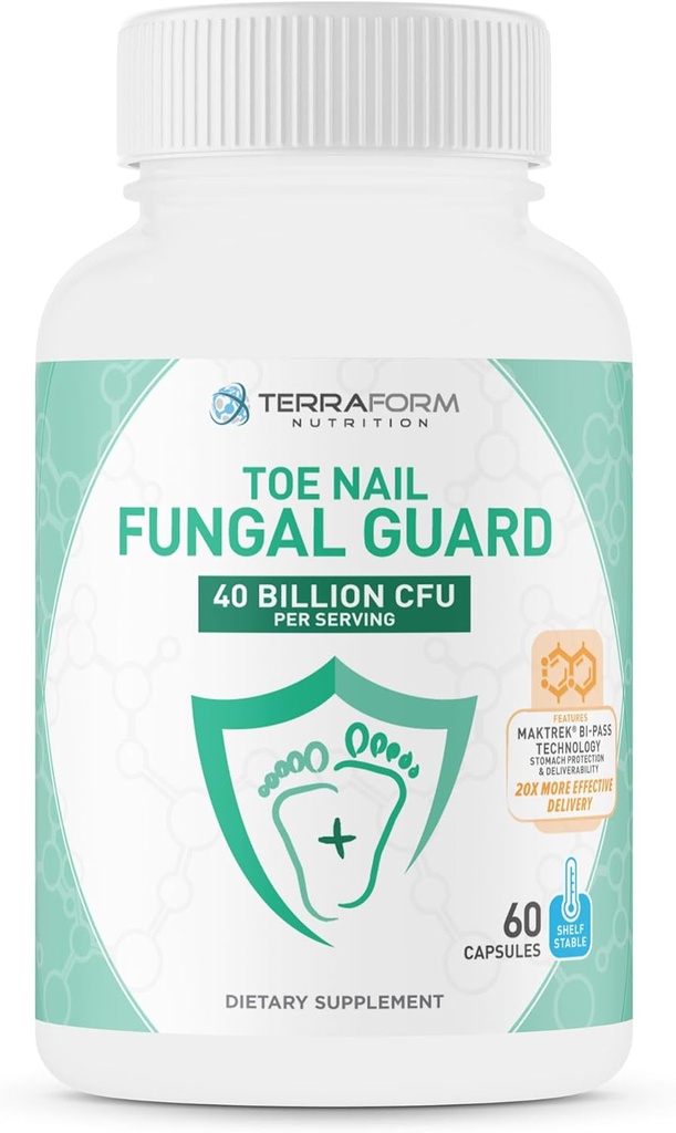 Terraform Nutrition Toenail Mungal Guard - Probiotic Fungus Inhibitor - 60 κάψουλες