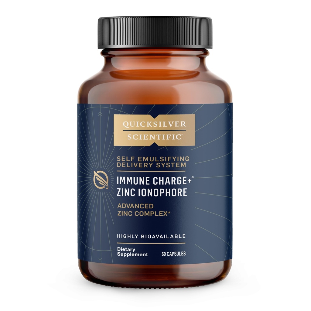 Quicksilver Scientific Immune Charge+ Ψευδάργυρος Ionophore - συμπλήρωμα ψευδαργύρου Complexed with Quercetin, Luteolin, Hesperetin Immune + GI Support (60 κάψουλες)