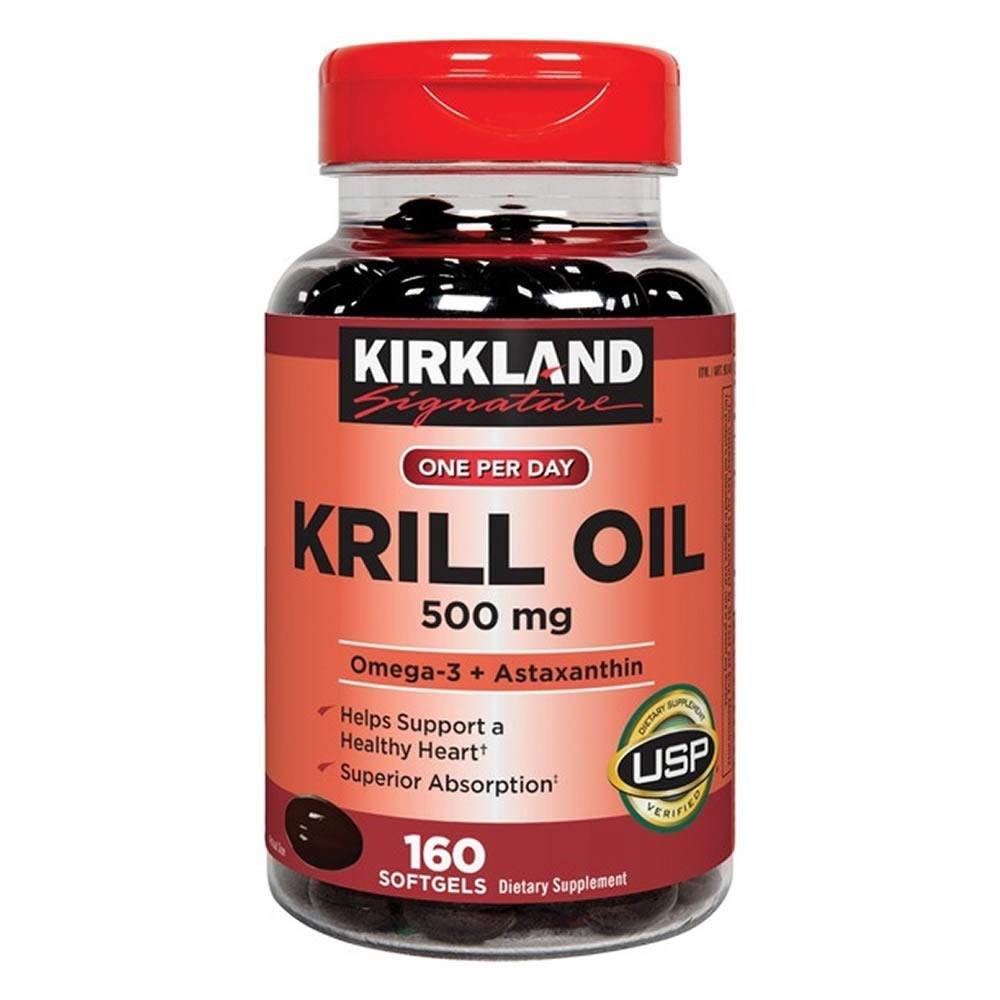 Kirkland Υπογραφή Krill Oil 500 mg, 160 Softgels