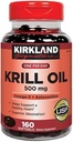 Kirkland Υπογραφή Krill Oil 500 mg, 160 Softgels