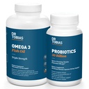 Dr. Tobias Probiotics 30 Δισεκατομμύρια και Ωμέγα 3 Ιχθυέλαιο (2000 mg) για Digestive Υποστήριξη & Συνολική Υγεία