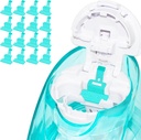 FireAnt Silicone Saline Pods Επαναγεμίζει αξεσουάρ Συμβατό με Navage Nasal Care, 16 Pack Reuseable Silicone Salt Pads Refills Replacets, Easy Operation (Light Blue 16 Packs)