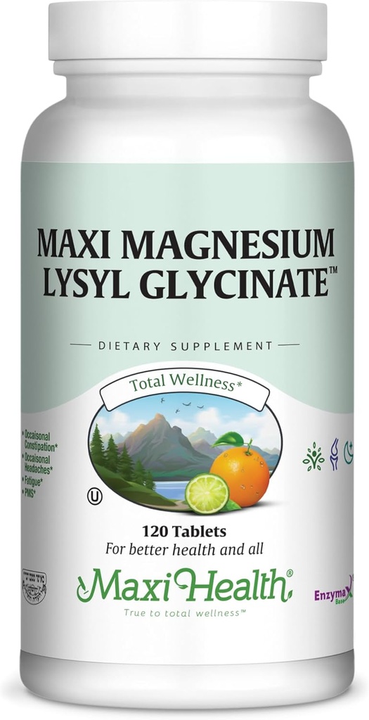 Maxi Magnesium Lysyl Glycinate Capsule - Καλύτερη απορρόφηση- 120 κάψουλες-Kosher