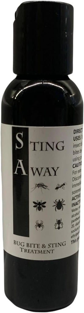 Bug Bite και Sting θεραπεία : Πόνος + Itch ανακούφιση, 2 ουγγιά (πακέτο του 1), μαύρο