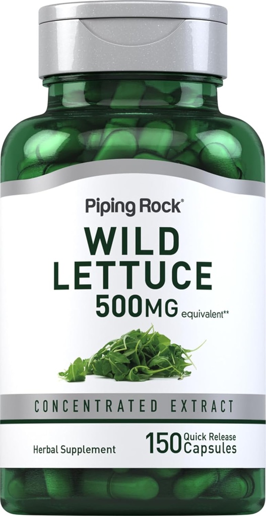 Piping Rock Wild Leutce Extract 500mg 