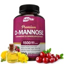 NutriFlair D-Mannose 1200mg, 120 κάψουλες - με εκχύλισμα βατόμουρου και δαντέλας - Φυσικό ουροποιητικό υλικό υγείας UTI - Best D Mannose σκόνη - Flush προσμείξεις, Detox σώμα, για γυναίκες και άνδρες