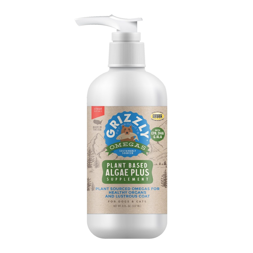 Προϊόντα Algal Plus Omega 3-6-9 για σκύλους και γάτες, 8 ουγγιά μπουκάλι