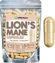 XPRS Nutra Organic Lions Mane Supplement Capsules - 180 Count (90 Day Supply) του Premium Lion's Mane Mushroom Capsules for Mental Clarity, Cognition and Immunity Lions Mane Powder Caps